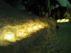 2008年雪あかりのカトリック富岡教会2