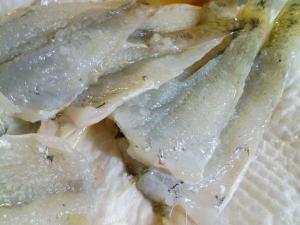 天ぷらするのにさばきました