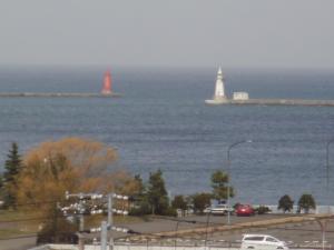 Red Lighthouse & White Lighthouse