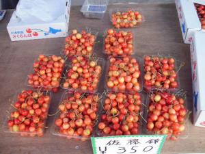 Cherries Sold at an Orchard's Stand Cherries Sold at an Orchard's Stand