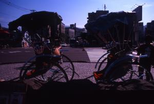 小樽運河の人力車|Copyright (C) Kazuo Yamamoto