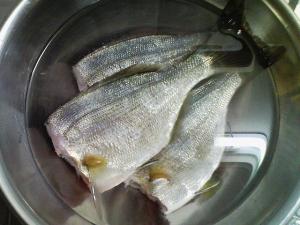 塩水に漬けました