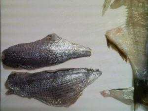 3枚におろしました