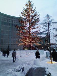 ウイングベイ小樽での点灯風景 ウイングベイ小樽での点灯風景