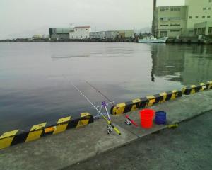 色内埠頭の向こう側の岸壁で・・・ 色内埠頭の向こう側の岸壁で・・・