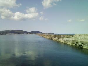 晴天の南防波堤 晴天の南防波堤