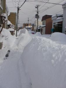 In a Residential Area of Otaru