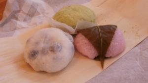 Sakura-mochi, Uguisu-mochi & Mame Daifuku