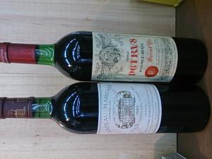 ボルドーのすごいの、いりませんか? ペトリュスとマルゴー、しかも超当たり年の1982