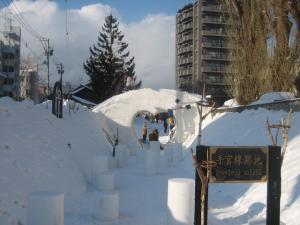 「第12回『小樽雪あかりの路』始まる」の前