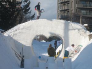 「第12回『小樽雪あかりの路』始まる」の前