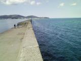 晴れた日の南防波堤 晴れた日の南防波堤